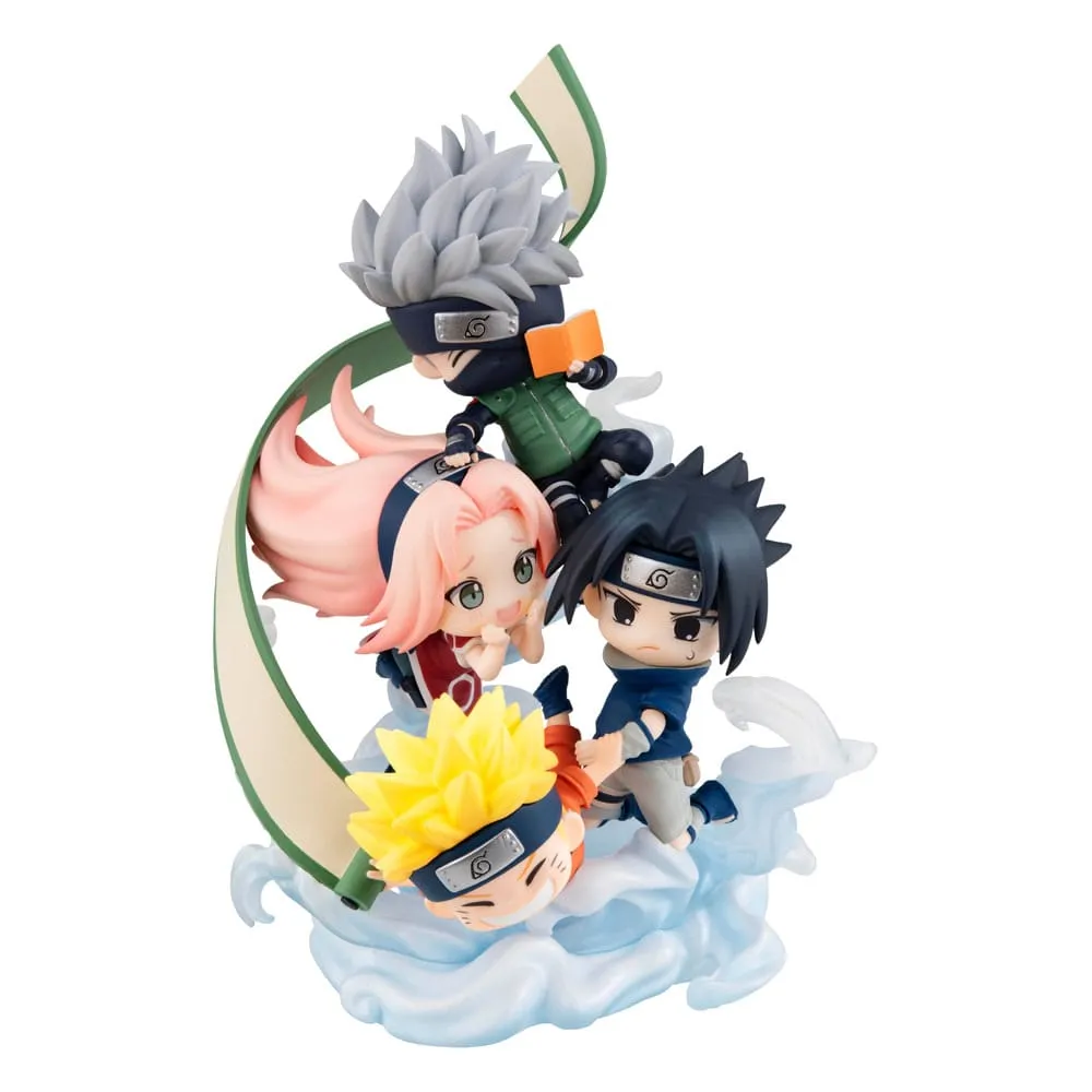 Naruto Shippuden FigUnity PVC Mini Statue Gather here  Team 7 13 cm